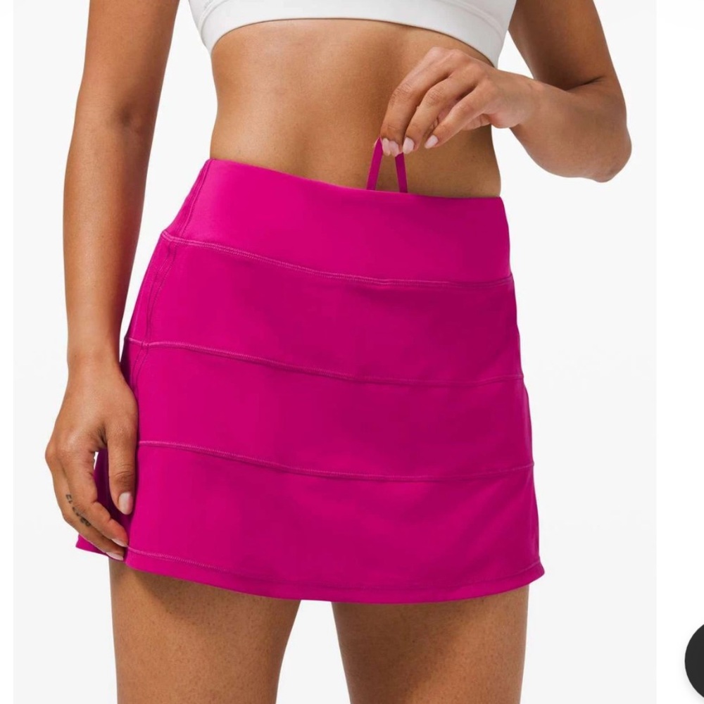 Lululemon Pace Rival Mid-Rise Skirt 15" Sonic Pink NWOT - Size 4 Athleisure